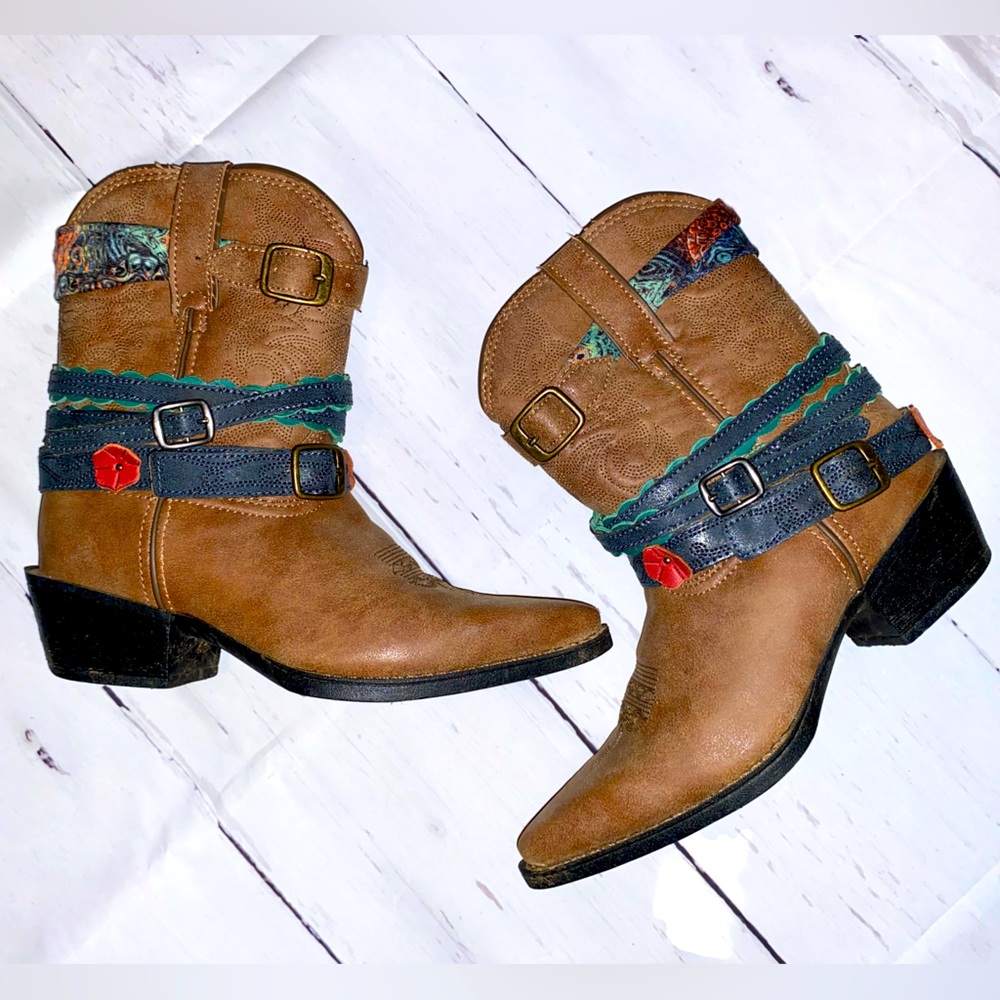 Girls Durango Fashion Cowgirl Boots Like New